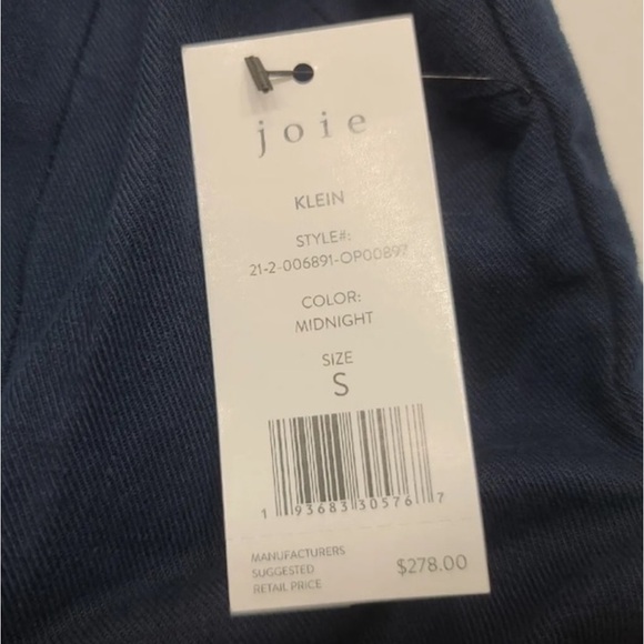 Joie Klein Cotton Linen Blend Jumpsuit
Midnight Blue Size S NEW - Picture 3 of 10